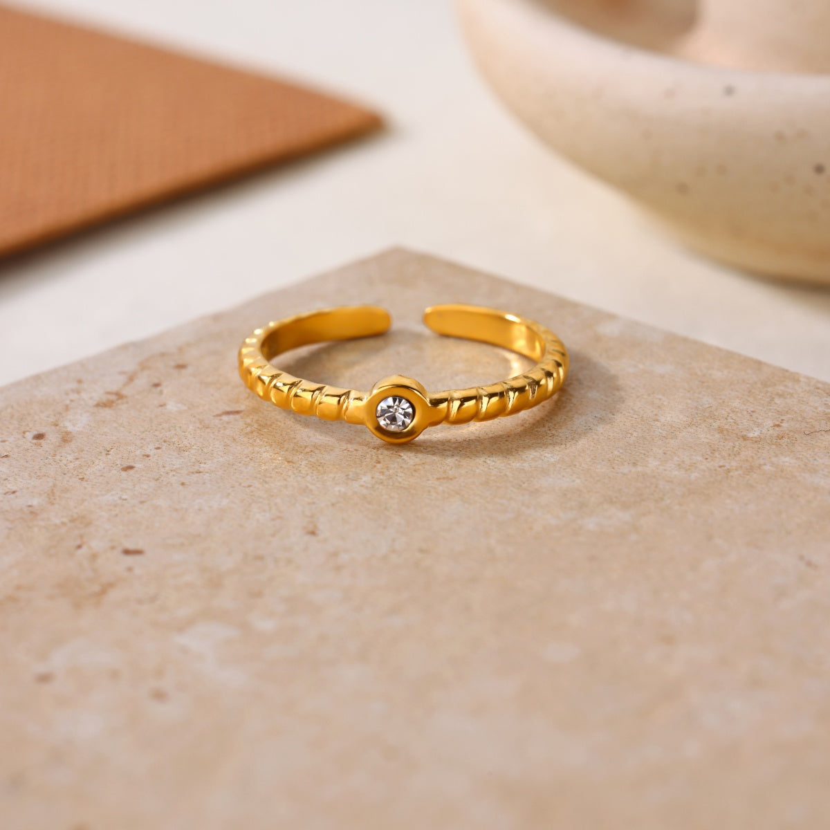 Stone Adjustable Ring