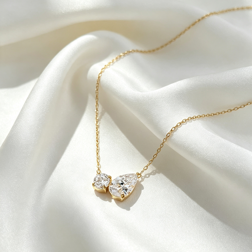 Two Stone Necklace