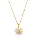 Sunflower Pendant Necklace