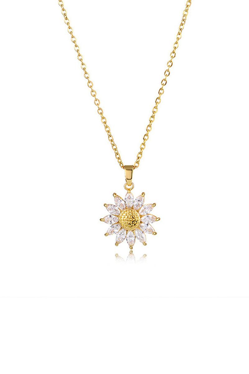 Sunflower Pendant Necklace