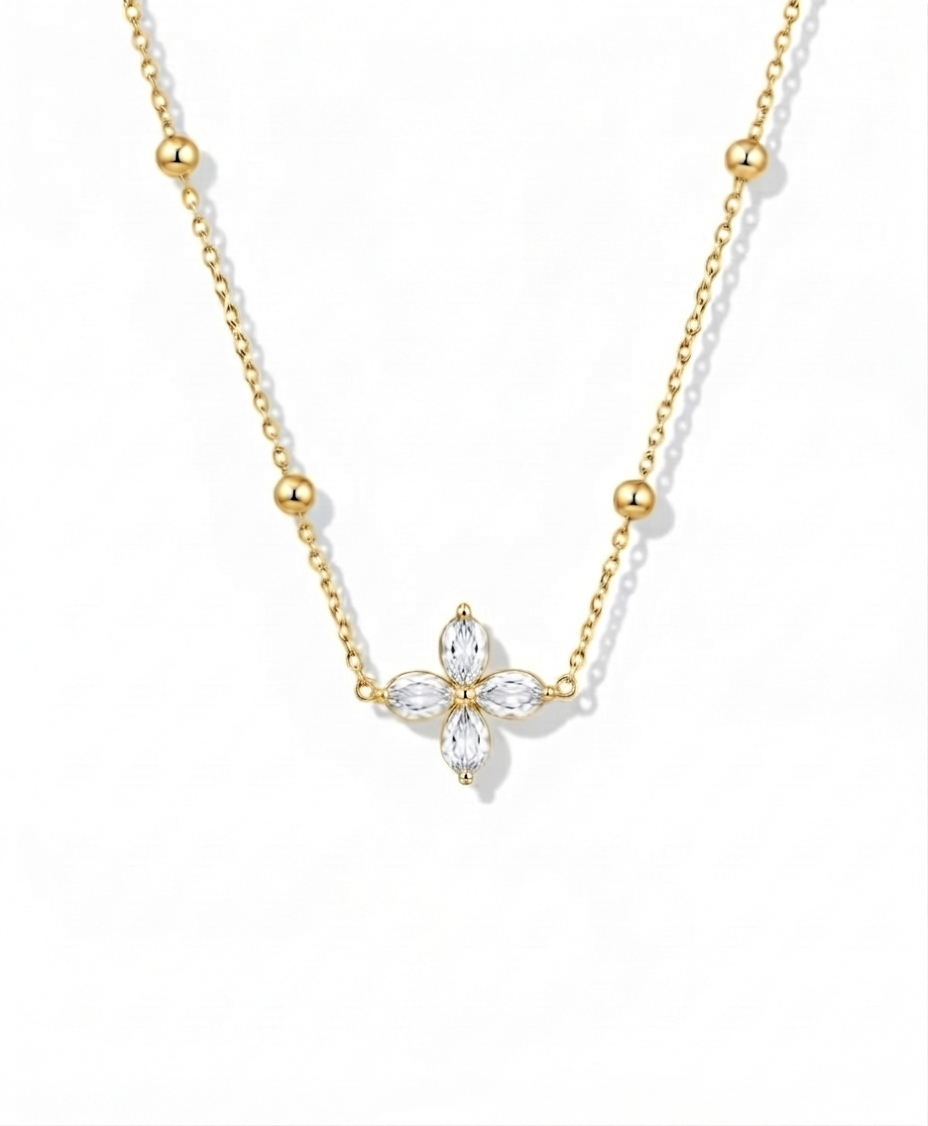 4 stone Necklace