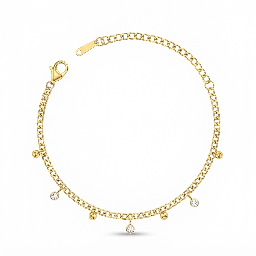 Dainty Tassel Charm Bracelet
