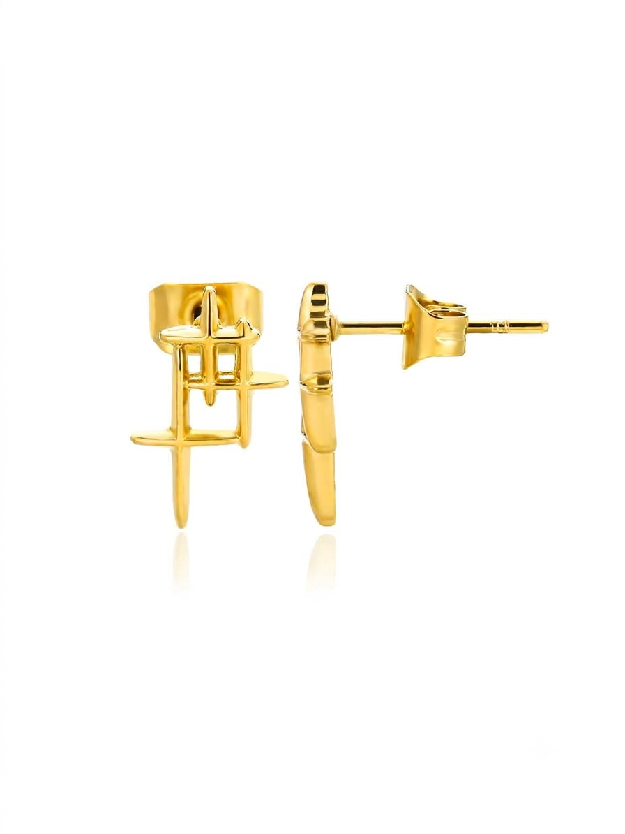Hash Gold Earrings