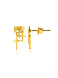 Hash Gold Earrings