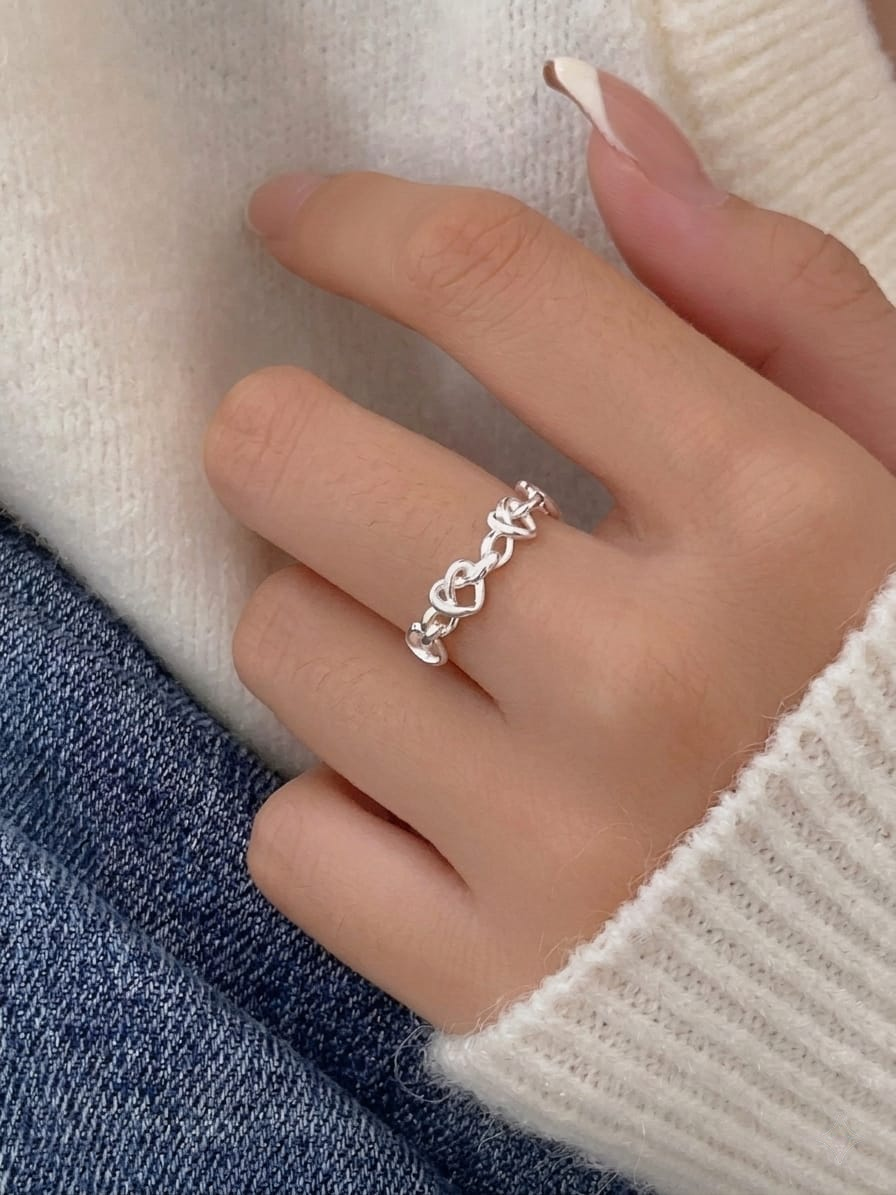 Heart Silver Ring
