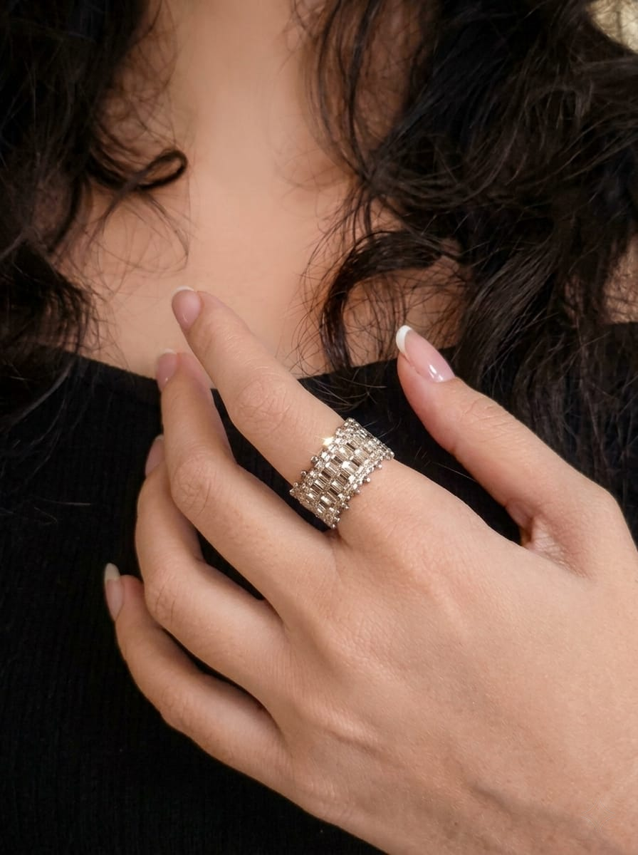 Silver Chunky Ring