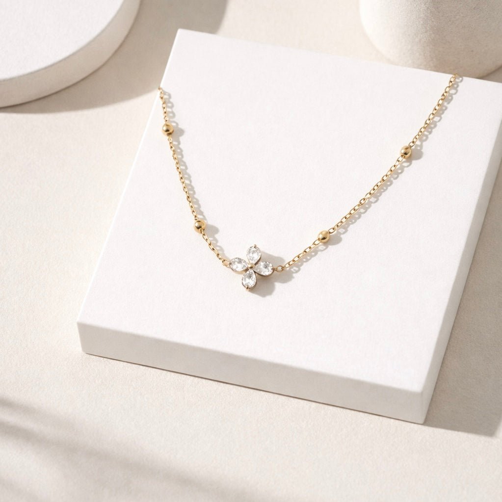 4 stone Necklace