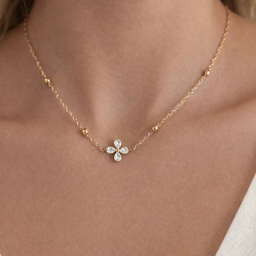 4 stone Necklace